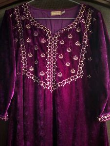 SASSAFRAS Velvet Kurta