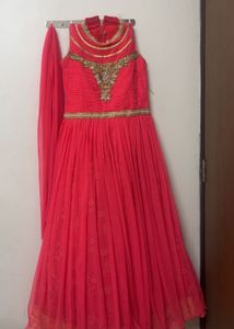 Hot Pink Indian Anarkali Dress