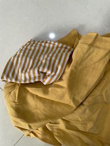 Outfit Combo Mustard Yellow Skirt With Free Top