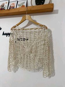 Aesthetic Crocheted Spiderweb Overtop