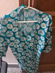 Dark Green Color Kurta