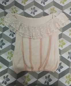 Victorian Style Frilled Top