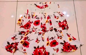 Cute Floral Girls Top