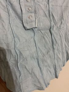 Cyan Corset Top