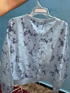 Blue Marble Print Top