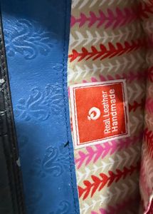Royal Blue Embossed Leather Wallet by Holii