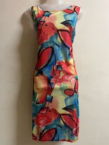Abstact Print One Piece Dress