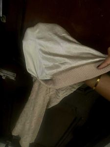 Beige Knit Skirt