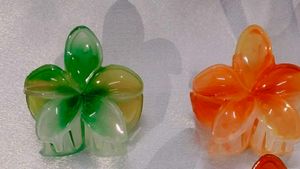 Flower Claw Clip(Pack Of 3)