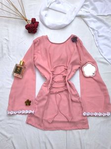 Dreamy Corset Kurti With Scarf 🌷