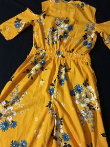 Deewa, Women mustard Yellow &amp; Blue Printed Cold Sh
