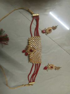 Red &amp; Gold Jewelry Set