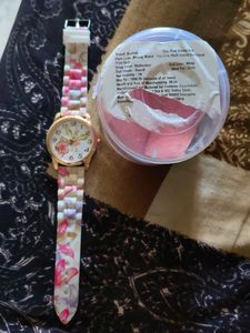 Floral Print Watch