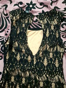 Black Lace Maxi Dress
