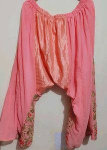 Rose Rani Plazo Suit With Dupatta For 46 Bust