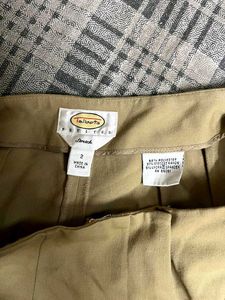 Beige Straight Leg Pants