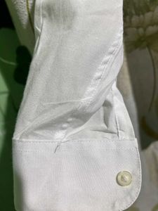 White Ruffle Collar Shirt