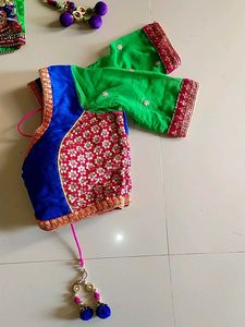 Designer Green &amp; Pink Lehenga Choli
