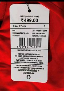 🔥 SHEIN Red Hot Ruched Bodysuit + FREE ₹299 Aloe