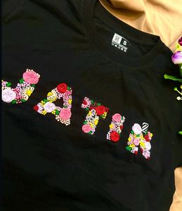 Floral Embroidered Tee