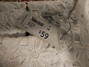 White Lace Shift Dress
