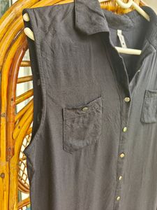 Long Black Kurta