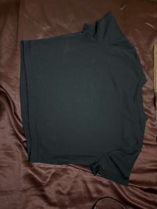 Solid Black Crop Top