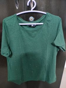 Bottle green colour T-shirt