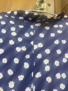Navy Blue Floral Swimsuit