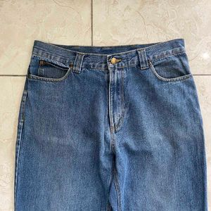 Classic Blue Baggy Denim Jeans