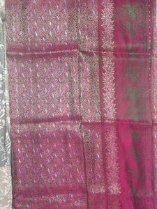 Heavy Work Purple Saree