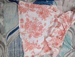 Ajio Floral One-Shoulder Top