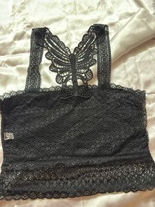 Lace Butterfly Bralette Top