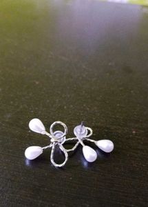 Cute Silver Tone Hair Clips