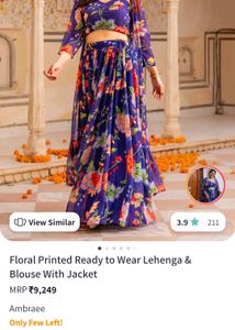 Ready To Wear Lahenga With Jacket