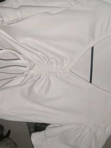 White Puff Sleeve Top