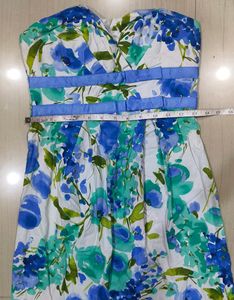 Bustier floral dress