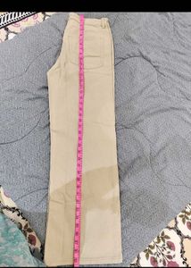 Beige Wide Leg Jeans