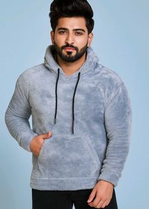 ✨Men’s Grey Wool Hoodie | Ultra-Soft ❄️