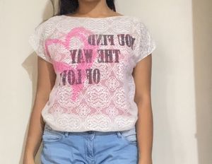 See Through Net Top Women