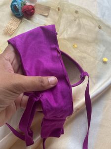 Purple Net Bra