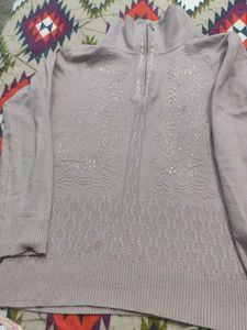 Embellished Knit Sweater