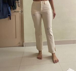 Ripped off White Jeans