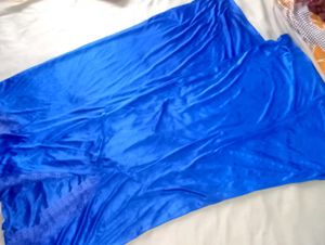 Royal Blue Satin Pajama Set