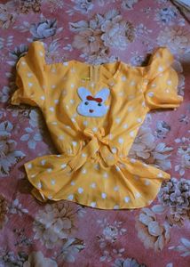 Cute Yellow Kids Dress