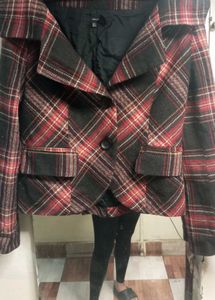 Vintage Plaid Blazer