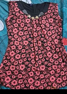Pink & Black Top