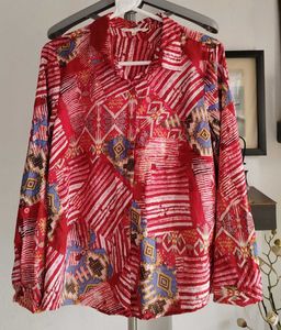 Printed Button Down Shirt