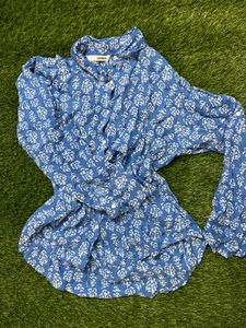 Casual Blue Shirt For Women