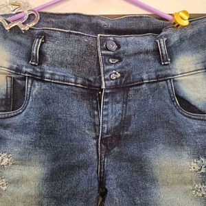 Denim Bermuda Shorts